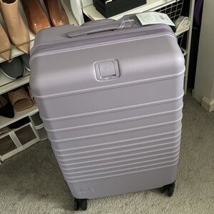 BEIS Large Check In Purple Luggage